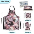 thumbnail image 3 of Cute Girl in Maid Dress 5 Pcs Kitchen Set Heat Resistant Oven Mitts and Non-Slip Pot Holders with Adjustable Cooking Apron, 3 of 6