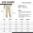 thumbnail image 5 of Iceglad Men's Stretch Cotton Straight Fit Casual Chino Pants, 5 of 8