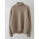 thumbnail image 5 of Suéter de cachemira de cuello alto para mujer, jersey de punto grueso 100% cachemira pura, nuevo otoño e invierno, suelto y lánguido, 5 of 5