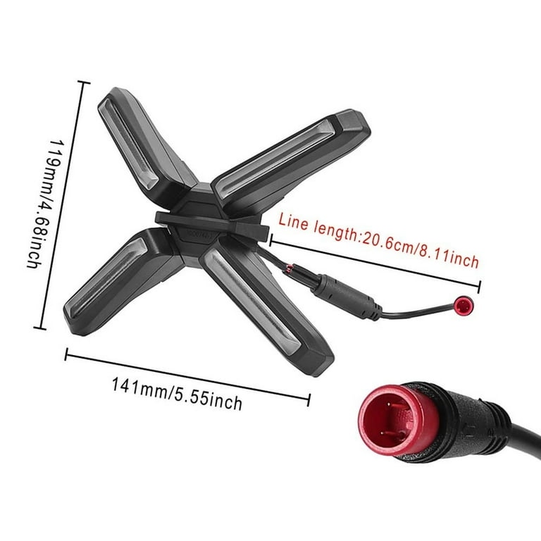 Scooter Headlight for Ninebot Zt3 Pro Electric Scooter X-Shaped