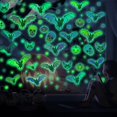 thumbnail image 5 of HAZIUA Under $5 Halloween Luminous Skullss Pumpkin Bat Wall Sticker Holiday Decoration Self Adhesive Fluorescent Sticker B, 5 of 7