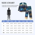 thumbnail image 4 of Lsque Sunshine Underwater Sand Turtle Pattern Long Sleeve Pajama Set for Men - Soft 2-Piece Sleepwear and Loungewear Set with Pockets, Comfy Nightwear-XX-Large, 4 of 7