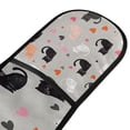 thumbnail image 4 of Yayeee Double Oven Mitt Kitchen Heat Resistant Baking 35" x7" Quilted Glove, Gray Cartoon Pattern, 4 of 6