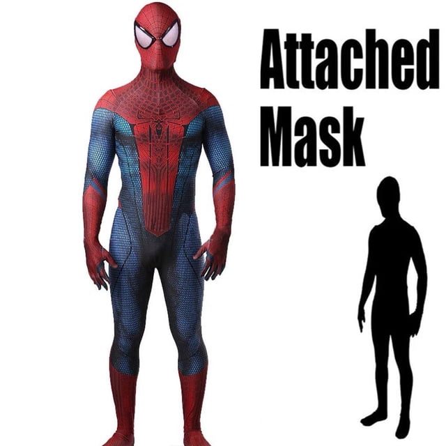 Disfraz de Halloween para hombre y niño, traje de Spiderman, el increíble superhéroe Zentai, TASM 1 Fivean unisex
