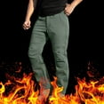 thumbnail image 3 of lcziwo Mens Pants Multi Pocket Waterproof Golf Fishing Hiking Pants Casual Camping EDC Straight Leg Sweatpants Green S, 3 of 10