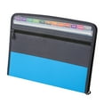 thumbnail image 3 of PAMINGONO Multiple Pocket Folder A4 File Organizer Polyester 1Pcs 13.76X10.61X1.38in, 3 of 8