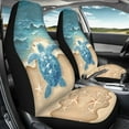 thumbnail image 3 of Yuyamidu Sea Turtle Car Front Seat Covers 2 pcs Set Vehicle Seat Protective Covers, Fit Most Cars, Sedan, Truck, SUV,Van, 3 of 7