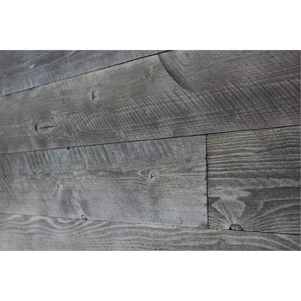 Easy L And Stick Wood Wall Paneling Reclaimed Rustic Barn Planks Self Adhesive Weathered Panels Com - Weathered Wood Wall Planks