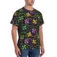 thumbnail image 2 of Bixox Men's Mardi Gras6 Printed Short Sleeve Skinny Athletic T-Shirt, 2 of 6