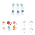 thumbnail image 4 of pitrice Straw Plug Reusable Drinking Dust Cap Sealing Tool Waterproof Lovely Glass Cup Accessories Splashproof Plugs Straw Tips Cover Type 1, 4 of 9