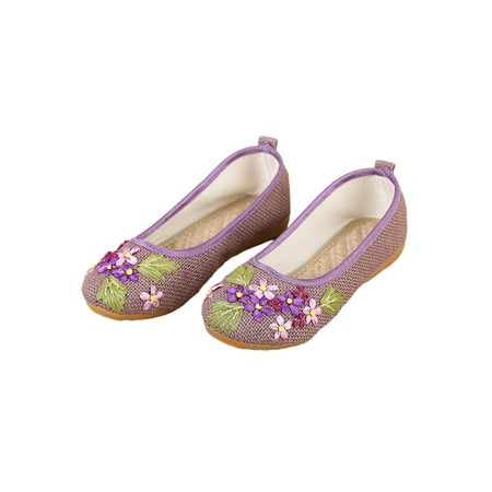 

Audeban Womens Loafers Mary Jane Flats Chinese Flower Embroidered Casual Cloth Shoes NEW