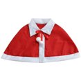 thumbnail image 1 of OULII Capes For Kids Christmas Shawl Red Pleuche Christmas Parties 1Pack, 1 of 8