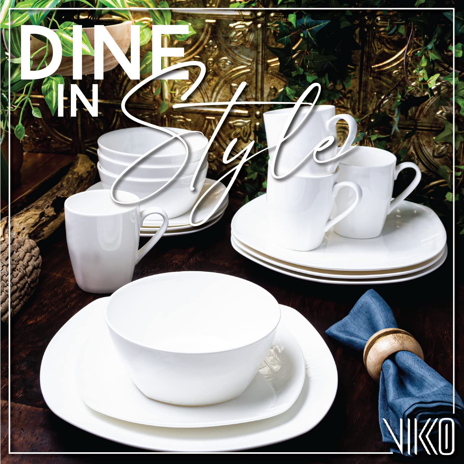 Souelle 16 piece Fine Bone China Dinnerware Set White Kelsey Design Souelle 16 piece Fine Bone China Dinnerware Set White Kelsey Design