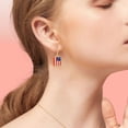 thumbnail image 3 of BNNG 4th of July Earrings for Women, American Independence Day Earrings Pendant Flag Red Blue White Lightweight Fashion Desserts Flag Shape Earrings Patriotic Hoop Earrings, 3 of 3