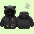 thumbnail image 3 of Kiijoy Boys Winter Padded Coat Cartoon Hooded Puffer Jacket Zip Up Outerwear, Sizes 18-24M, 3 of 3