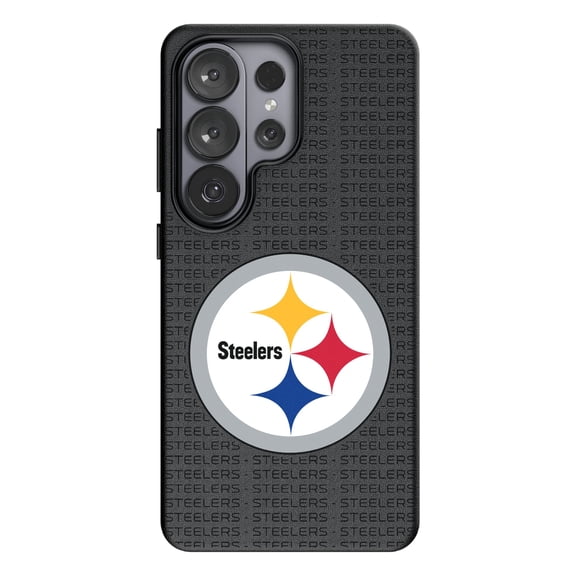 Keyscaper Pittsburgh Steelers Text Backdrop Galaxy Magnetic Bump Case