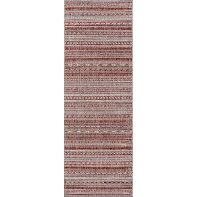 Novogratz by Momeni Villa Tuscany Indoor Outdoor Area Rug, 2 X 6 Runner, Copper