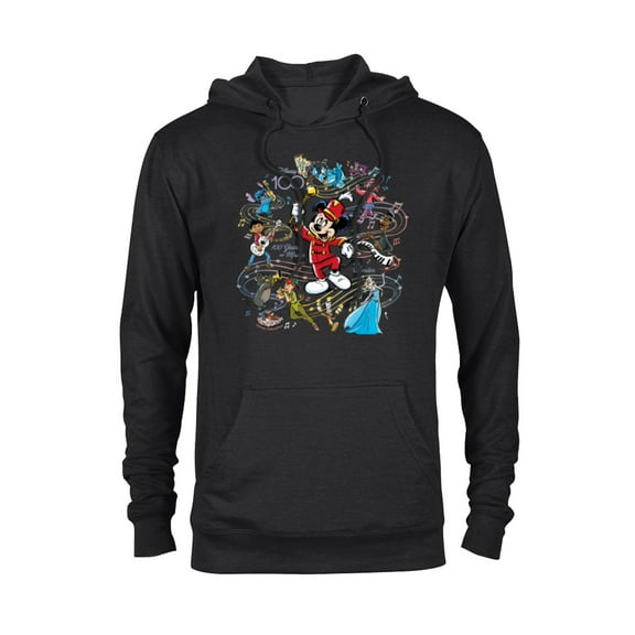 Disney 100 Years of Music and Wonder Mickey Full Color D100 - Pullover Hoodie for Adults - Customized-Black