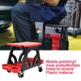thumbnail image 4 of Silla Taburete para Detalles de Coche con Soportes Organizadores Asiento Móvil con Ruedas Asiento Mecánico con Rodillo para Trabajos de Pulido con Cer rojo Sunnimix asiento con ruedas de coche, 4 of 8