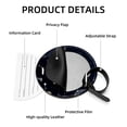 thumbnail image 4 of Leo Constellation 2pcs PU Leather Round Bag Tags with Privacy Cover and Name ID Tag - Suitcase Tags for Travel Luggage, Handbags, Backpacks, School Bags, 4 of 6