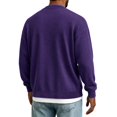 thumbnail image 5 of BRGZLK Cardigan Sweaters for Men Button Down V Neck Long Sleeve Sweaters Open Front Solid Color Lightweight Business Knitted Sweater Tops Coat 2026 Fall Winter Outwear A#Purple S, 5 of 5