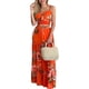 thumbnail image 2 of Moda mujer verano Froral estampado Casual botones sin mangas Camis + conjunto de falda Wmkox8yi bvn3202, 2 of 6