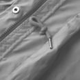 thumbnail image 5 of WTOBBY Jacket Women Waterproof Windbreaker Lightweight Rain Jackets With Pockets Packable Hooded Raincoats For Women, Ideal for Outdoor and Travel,Light Gray XL, 5 of 8