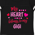 thumbnail image 4 of Inktastic My Heart Belongs to My Gigi Boys or Girls Toddler T-Shirt, 4 of 5