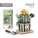 thumbnail image 5 of Bloques de construcción creativos, suculentas, cactus, modelo 3D, minibonsái, simulación de planta verde, flor, decoración del hogar, juguete para niños, regalo, 5 of 5