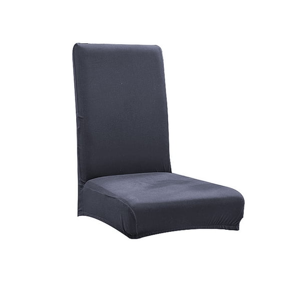 Linyer 2 Pcs Solid Chair Covers Multicolor Anti-dust Chairs Sheath Universal Outer Protector Simple Style Rotating Slipcover Home Decor Dark Grey