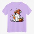 thumbnail image 7 of TOWED22 Boys Girls Halloween Shirts Toddler Short Sleeve Truck Boo Ghost Pumpkin Tee Tops T-Shirts,Purple,1-2 Y, 7 of 7