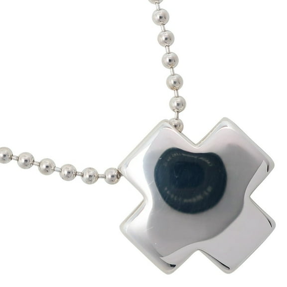 Pre-Owned Tiffany & Co. Roman Cross Necklace, Ball Chain, 925 Sterling Silver,... (Good)