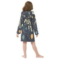thumbnail image 7 of FORMRS Niños Bathrobe Unisex Hooded Robe Soft Plush Pajamas Sleepwear, Size 10-12T, Astronaut Space, 7 of 7