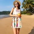 thumbnail image 3 of Fotbe Black African Woman Vestido de Verano sin Mangas para Mujer – Vestido Midi Línea A, Estilo Camiseta Floral, Vestido Playero Casual y Fluido, 3 of 7