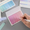thumbnail image 3 of 4pcs/set, 120 Sheets/pc 6 Colors Gradient Guide Sticky Notes, Back To School, School Supplies, School, Sticky Notes, Aesthetic School Supplies, Stationary, 3 of 5