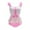 Pink, variant on Modest Kawaii One Piece Swimwear Bathing Suit Swimsuit - Vintage Rose L