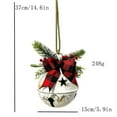 thumbnail image 3 of EZPXFCI Black Christmas Jingle Bells Ornaments - 5.9Tree Pendant, Holiday Party Supplies for Christmas Decor, Wreath, Window Memorial Ornament, 3 of 4