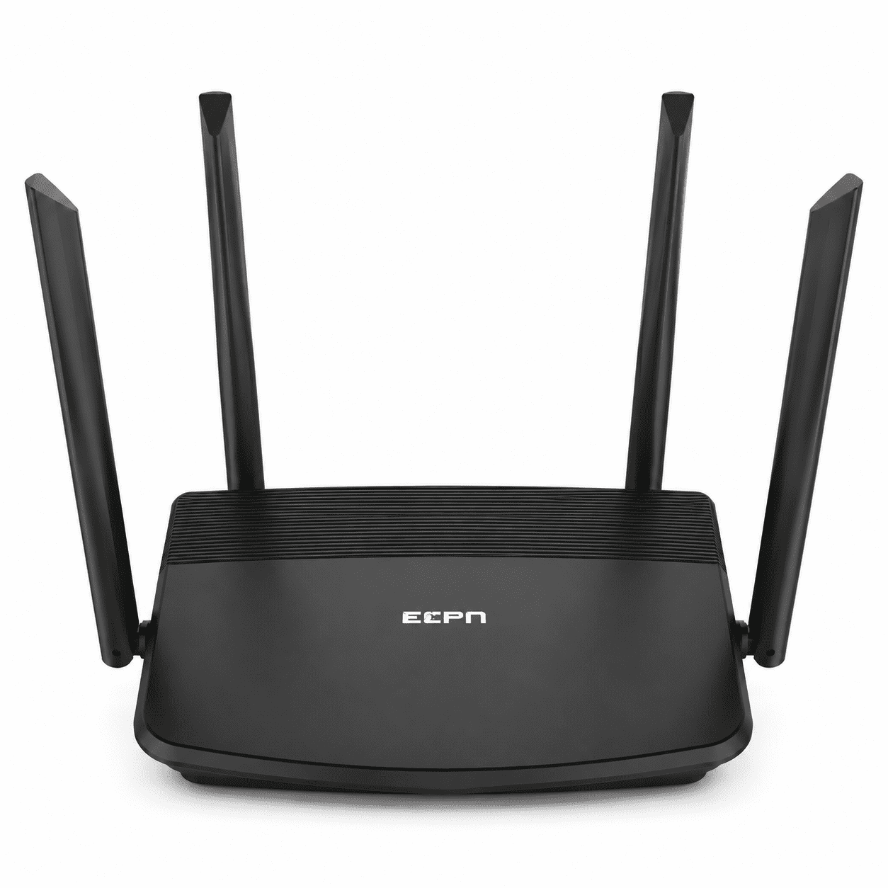 ECPN W6 AX1800 WiFi 6 Router, 1800Mbps Dual-Band Wireless Router with Easy Mesh, WPA3, 5 Gigabit Ethernet Ports, MU-MIMO, OFDMA, Beamforming, 4 x 5dBi Antennas, Black