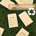thumbnail image 3 of LEEYNEER 100 Pcs Seed Envelopes 3.54 x 2.36 Inch Brown Kraft Paper Packets Resealable Self Sealing, 3 of 7