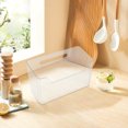 thumbnail image 3 of 2 organizadores colgantes de cocina, cestas de pared de plástico transparente para guardar maquillaje, baño, despensa, cocina, ajo, jengibre y especias., 3 of 5