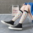 thumbnail image 5 of Naloa Colorful Rabbit Thigh High Socks Extra Long Stretchy Sock Women Over Knee High Opaque Stocking Daily Wear, 5 of 6
