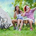 thumbnail image 6 of 600D Oxford Camping Chair Portable Foldable Chair Supports 220 lbs for Picnic, Fishing, Backpacking Snowman with Flowers Bird, 6 of 8