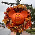 thumbnail image 2 of Couronne de Citrouille d'Automne - Couronne d'Automne pour la Décoration de la Porte d'Entrée, 2 of 5