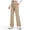 Khaki, variant on Women's Wide Leg Yoga Pants, High Waisted Buttery Soft 4-Way Stretch Work Pants with 2 Deep Pockets