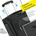 thumbnail image 4 of Aukfa Softside Expandable Luggage with Spinners, 3-Piece Suitcase Set (20/26/30), Black, 4 of 11