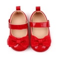 thumbnail image 4 of Biezeib Baby Girls Princess Shoes Cute Bow Leather Soft Sole Non-Slip Sweet Crib Shoes Adorable Baby Walking Shoes, 4 of 6