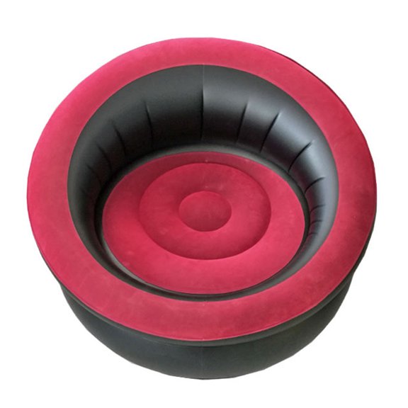 CATIEBYE Red Inflatable Air Sofa Couch Portable Comfortable Outdoor Lounger 1 Piece