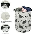thumbnail image 5 of Howarmer Large Canvas Laundry Hamper, Cats and Mice, 5 of 7