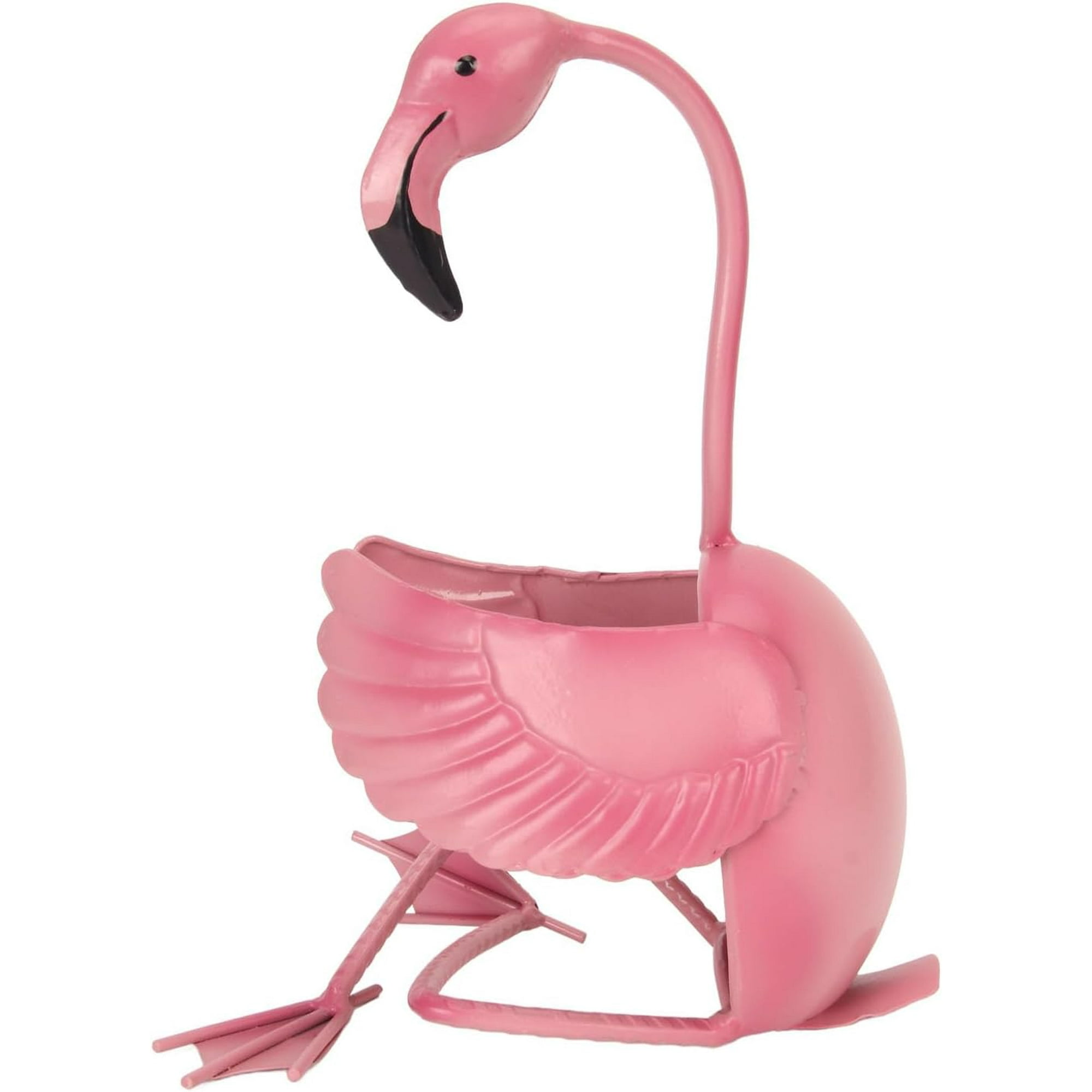 AVEKI Flamingo Wine Rack Wine Holder Flamingo Wine Holder Iron Wine Holder Innovative Dinning Table Decoration Ornament for Bar Counter Kitchen Flamingo Shape Wine Bottle Holder Tabletop Decor W Walma...