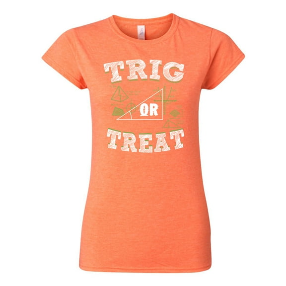 Trig Or Treat Trigo Math Trick Halloween Funny DT Adult T-Shirt Tee